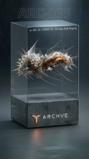 ARCHV on Instagram: "☣️ ARC-35 / HYBRID-V5 / Vitreous Shell Integrity However, there is a peak in bioluminescence. Risk of overload. #archv7 #biomechanical #scifiart #aliens #foryourpage❤️ #scifihorror #creaturedesign #digitalartists #scifi #aitools #aiartist #predator #MysticalWorld"