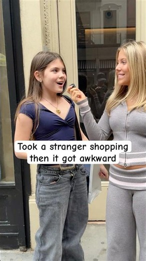 Took a stranger shopping then it got awkward!! ￼