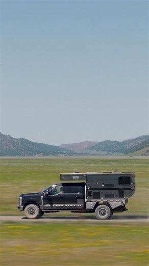 Our happy place 💨 Nothing like bombing down dirt roads with your entire home in the back of your truck. | Four Wheel Campers