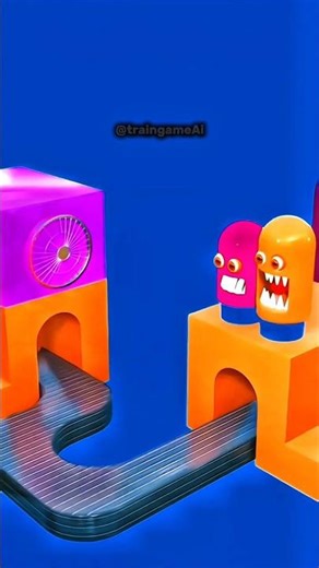 Monster Cube and Factory Fun #Animation #babysong