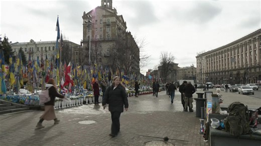 Live: View of Independence Square in Kyiv, Ukraine | CGTNEurope