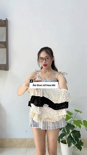 Áo thun nữ hoa nhí cổ vuông samsu #aothunhoanhi #aothunnu #samsu
