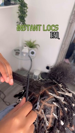 CROYDON LOCTICIAN on Instagram: "Commonly asked Instant Loc Questions 🌞🌳 🌱What are instant locs? Instant locs, are a hairstyle where sections of hair are intentionally locked to create the appearance of matured dreadlocks. 🌱How are instant locs created? Instant locs are typically created using a back combing and crocheting technique. 🌱Can you wash instant locs? Yes, you can wash instant locs. It’s important to be gentle, use a residue-free shampoo, and ensure the hair is thoroughly dried to