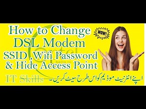 How to Setup & Hide PTCL DSL Modem | Hide Access Point | Change SSID & Wifi Password