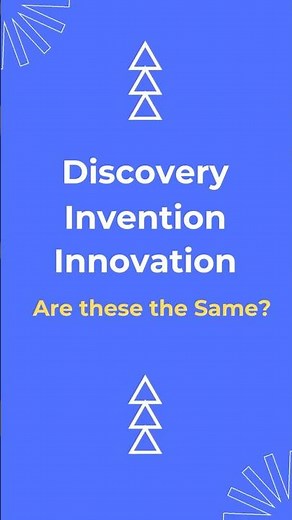 Discovery vs Invention vs Innovation #education # Patents #InvenSpace