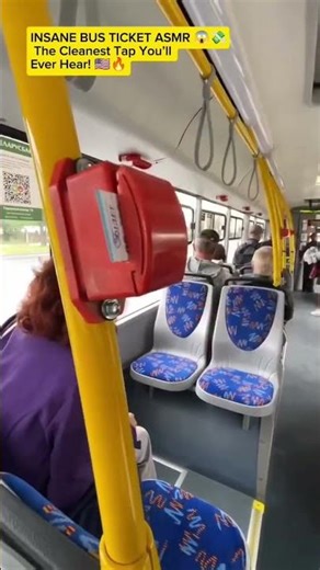 INSANE BUS TICKET ASMR 😱💸 The Cleanest Tap You’ll Ever Hear! 🇺🇸🔥 #OddlySatisfying