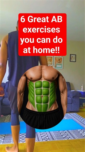 6 Ab Exercises You Can Do at Home 🔥 | No Equipment #abexercises #abs #sixpack