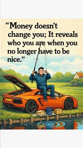 Money doesn’t create character; it removes the mask. #lifelessons #motivation #explore #life