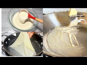 Quickest Spring Roll Wrappers in 2 Minutes/Spring Roll Sheet Snacks Recipes