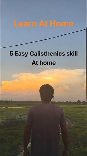 5 Easy Calisthenics exercises for Beginners at home | #calisthenics