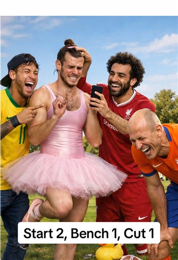 Who gets cut???? All in their primes blonde hair Neymar, Bayern Robben, dictator Salah or Madrid Bale. #robben #bale #neymar #salah #podcast