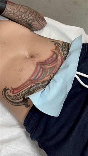 Stunning Pelvic Tattoo Cover Up Transformation