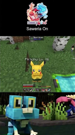 Nemu Pikachu 🥳 #shorts #minecraft #pokemon