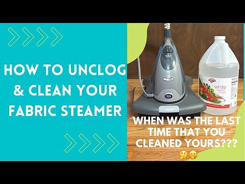 My Fabric Steamer Was Clogged!!! How To Unclog and Clean Your Steam Cleaner with Vinegar