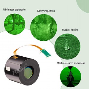 RSNV High-Sensitivity Image Intensifier Tube Gen 2+/3 1400 FOM and 1600 FOM White/Green Phosphor NVG Night Vision Tube