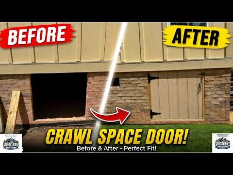 Building a crawl space door | D.I.Y.