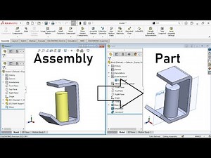 How to make a SOLIDWORKS assembly into one part?