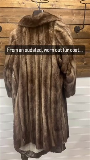 From an outdated worn out fur coat to a modern couch throw. Got an old fur coat hidden in a closet somewhere? Why not transform it into a blanket?#throw #blanket #furblanket #cottagedecor #lofthouse #loft #moderndesign #cottage #camp #cabindecor #cabin #cabinporn #fireplace #modern #industrialdesign #architecture #fur #furcoat #transformation #redesign #reuse #upcycle #recycle #furisgreen #slowfashion | Fur The North