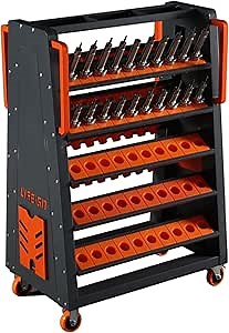 BT40 CNC Tool Holder Keeper, CAT40 Mobile CNC Tool Storage Cart, CNC Tool Storage System, CNC Tool Storage Rack Organizers for Warehouses Machining Centers