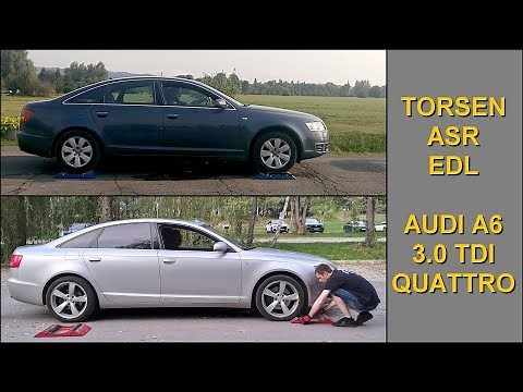 SLIP TEST - TORSEN vs ASR & EDL - Audi A6 3.0 TDI Quattro - @4x4.tests.on.rollers
