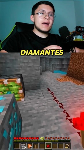 DUPLICAR DIAMANTES EN MINECRAFT ! | #shorts #minecraft #minecraftbedrock #minecraftjava