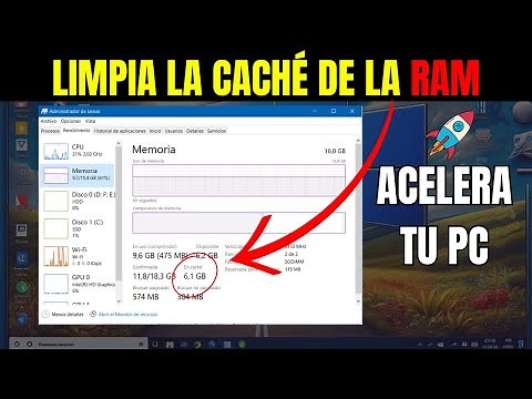 Borra la memoria caché de RAM en Windows y ACELERA TU PC