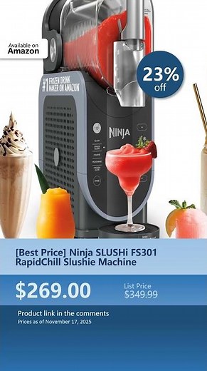 [Best Price] Ninja SLUSHi FS301 RapidChill Slushie Machine