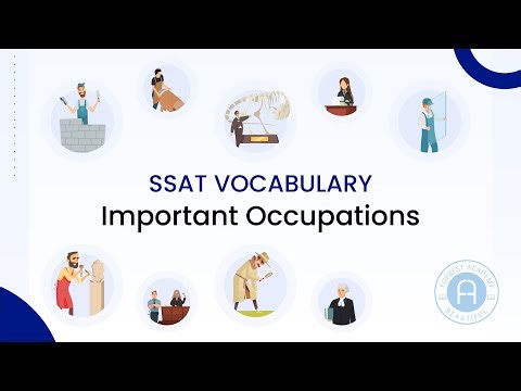 SSAT Vocabulary: Important Occupations