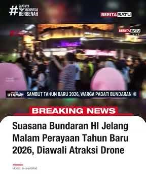 Warga Padati Kawasan Bundaran HI Jelang Perayaan Malam Tahun Baru 2026 #beritasatu