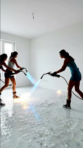 Amazing 3D Lotus Flower Epoxy Floor Transformation | Bedroom Makeover Timelapse
