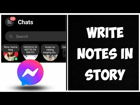 How to Put Notes on Messenger | Write Notes in Messenger Story