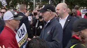 Biden’s historic picket line visit