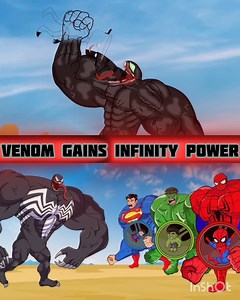 Venom Gains Infinity Power | Venom | Venom Vs All Superheroes #venom #superhero #marvel | Toons Forever