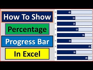 How to Show Parcentage Progress Bar in Excel