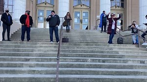 8.1K views · 191 reactions | Small businesses owners are gathered outside Stockton City Hall to protest new COVID-19 restrictions. Restaurant and hair salon owners argue that shutting them down but keeping places like Costco open doesn’t make sense because those establishments regularly have more people in their buildings than small businesses. | Recordnet.com | Facebook