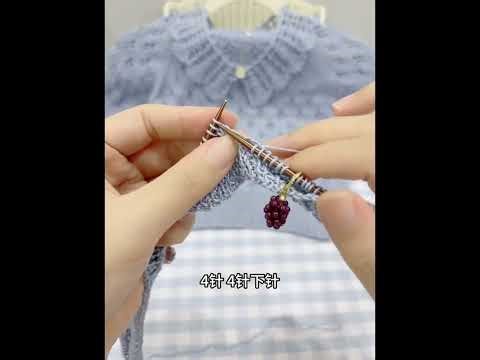 小百合儿童短袖 视频教程（三） #棒针 #儿童毛衣编织教程 #儿童毛衣 #手工diy毛线编织