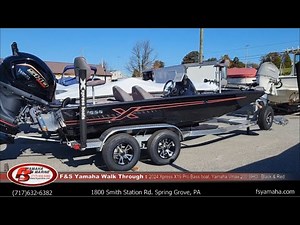 2024 Xpress X19 Pro Bass Boat, Yamaha Vmax 200 SHO Black & Red. F & S Yamaha, Hanover PA