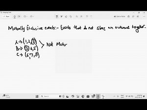 Statistics: Mutually Exclusive Events