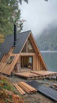 Modern A-Frame Design & Build on the Water