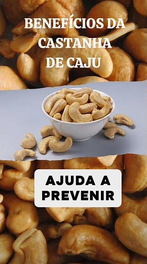 Benefícios da castanha de caju #castanha #benefícios