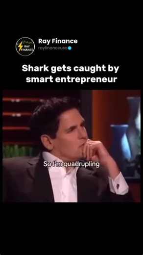 Ray Finance on Instagram: "A sharp entrepreneur flipped the script on Shark Tank when they caught the Sharks off-guard with a brilliant negotiation tactic! 💼🔥 Instead of getting grilled by the Sharks, this savvy founder turned the tables, exposing a key flaw in the Sharks’ counteroffer and securing a much better deal for their business. The Sharks were left speechless, showing that sometimes the best defense is a smart offense. It’s a reminder that preparation and strategy can make all the dif
