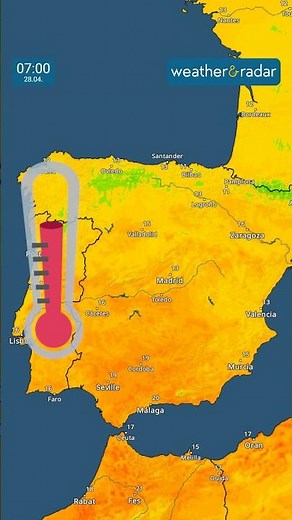 Spain approaching April temperature record
