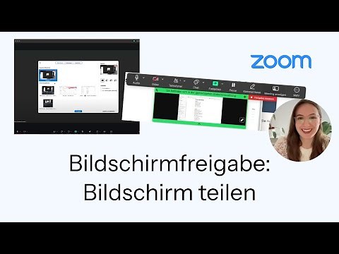 Zoom Bildschirm teilen | Bildschirmfreigabe Anleitung Deutsch | Wie teile ich meinen Bildschirm?