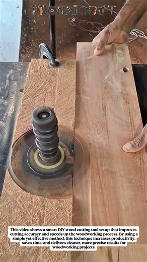 Smart DIY Wood Cutting Tool Hack | Fast & Precise Woodworking Technique