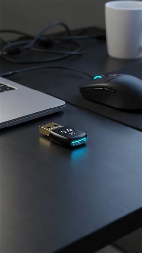 Bluetooth 5.4 Adapter, Plug & Play, Compatible with Windows 11/10/8.1/7, Stable Connection for Keyboard/Mouse/Tablet/Other Devices, Fast Transmission#bluetoothadapter#gamingsetup