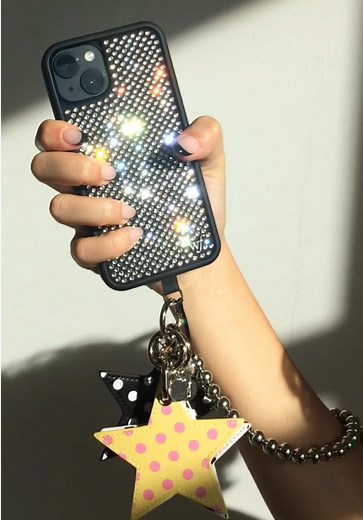 Rhinestones and Star Charms for Stylish Phones