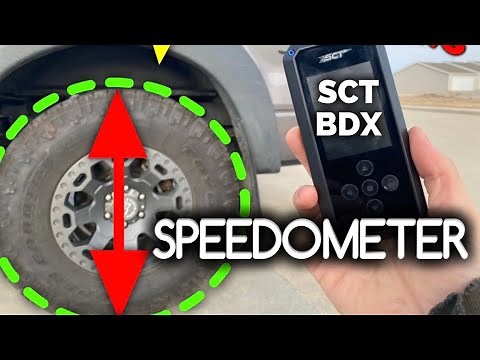 SCT BDX Tuner: BIG TIRE SPEEDO - How To Set Speedometer Accurately For Bigger Tires