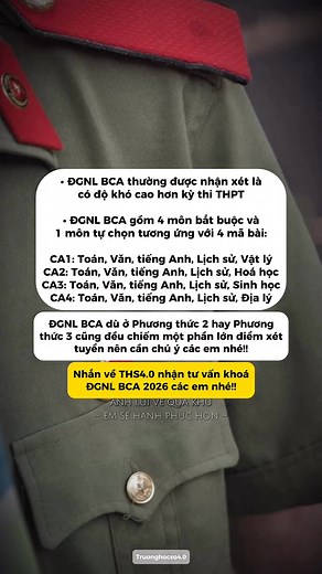 📍ĐGNL BCA thi có KHÓ không? Gồm những môn nào? | Luyện thi Đánh giá năng lực Bộ Công an - Trang của Trường học số 4.0