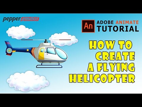 Learn How to Animate a Flying Helicopter|Adobe Animate Tutorial|Pepper Animation