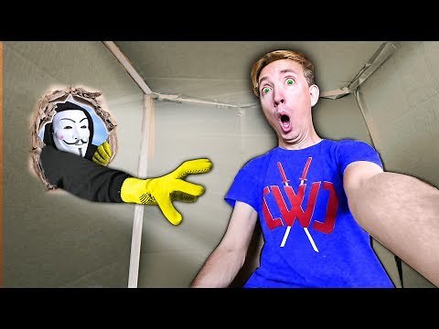 HACKER TRAPPED ME INSIDE A MYSTERY BOX for 24 HOURS! Last To Leave Escape Room Wins Challenge